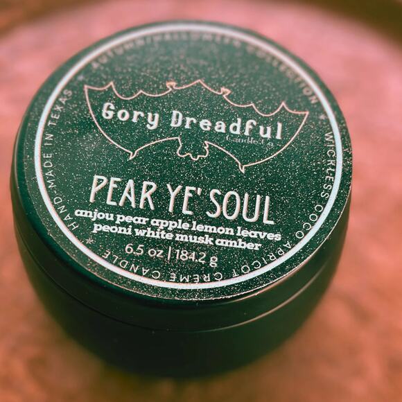 Pear Ye' Soul Wickless Candle: Anjou Pear White Musk Amber Scent - Picture 4 of 8